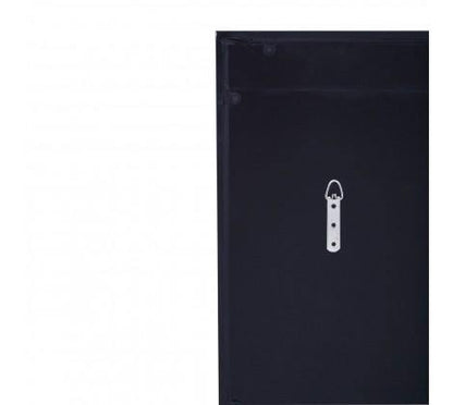 Grid Wall Mirror With Black Finish Frame