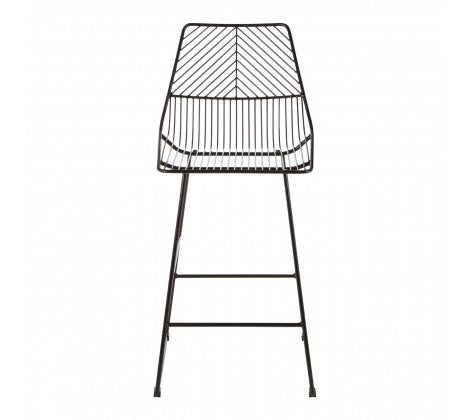 Black Metal Wire Tapered Wire Chair