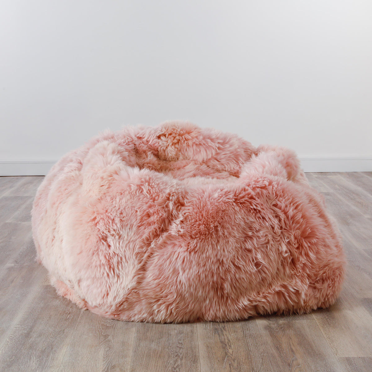 Luxury XXL Soft Thick Pile Sheepskin Beanbag - Pink